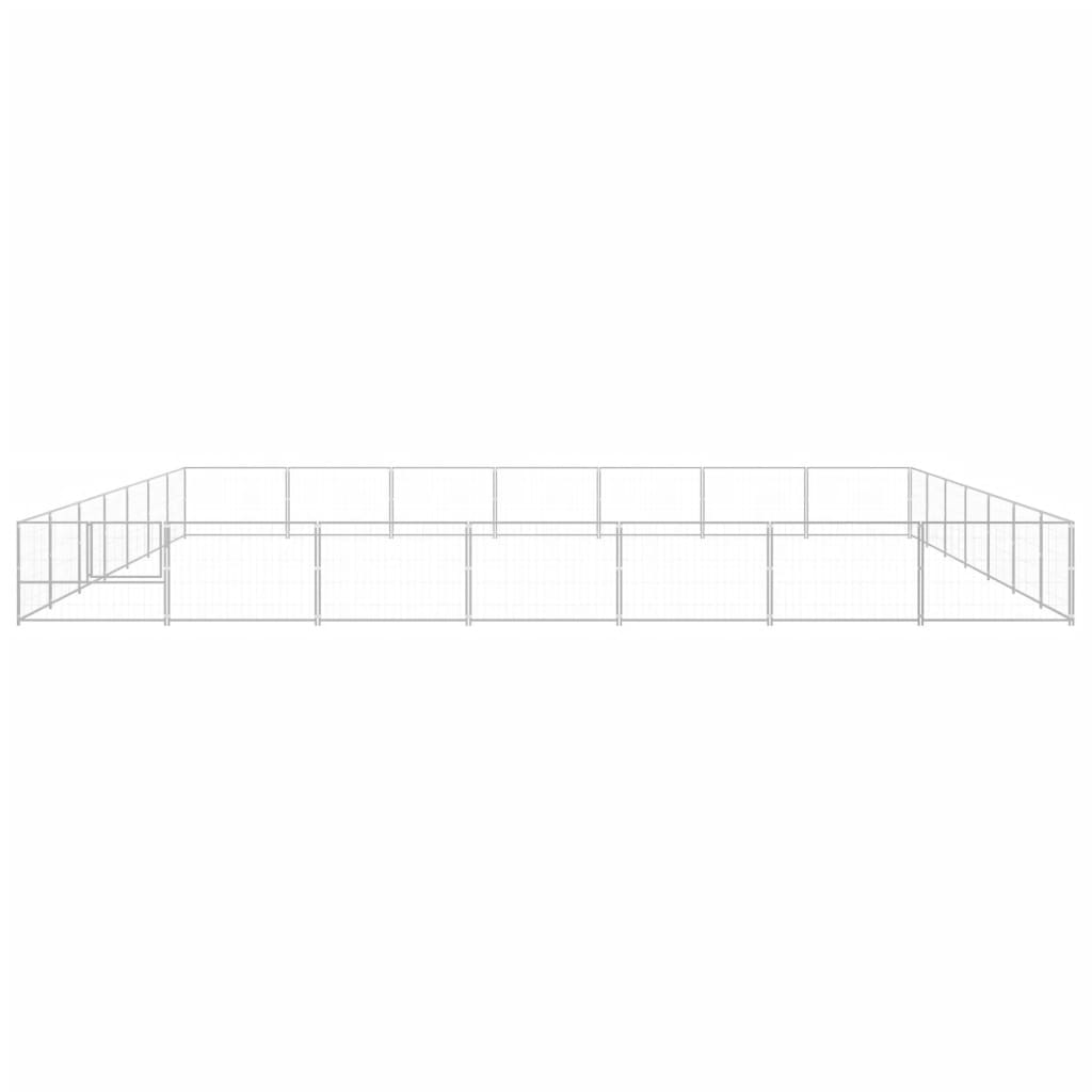 NNEVL Dog Kennel Silver 49 m² Steel - UrbanNest Co