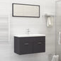 NNEVL Bathroom Furniture Set Grey Chipboard - UrbanNest Co