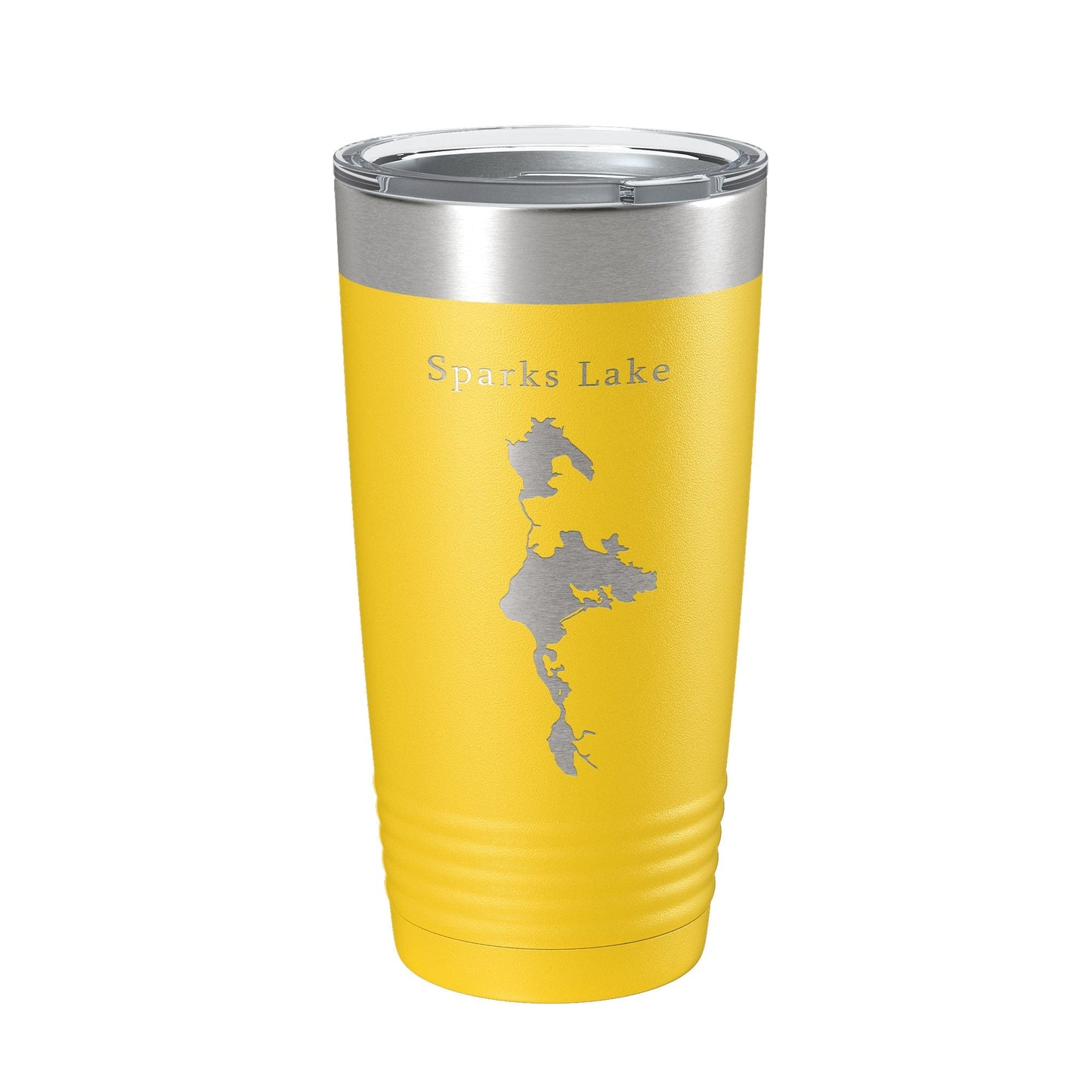 Sparks Lake Map Tumbler Travel Mug Insulated Laser Engraved Coffee Cup Oregon 20 oz - UrbanNest Co