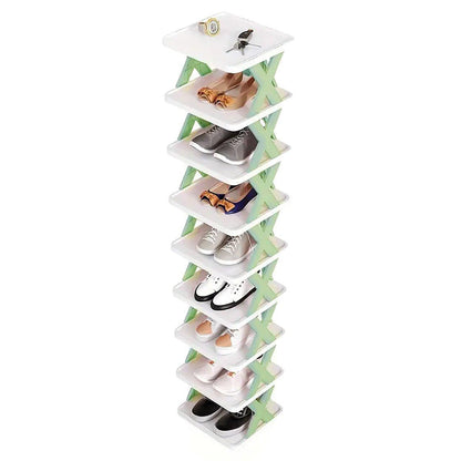 Simple Shoe Rack Home Use Space Saving Clip Storage Organizer Cabinet Stand - UrbanNest Co