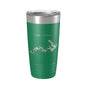 Lake James Map Tumbler Travel Mug Insulated Laser Engraved Coffee Cup North Carolina 20 oz - UrbanNest Co