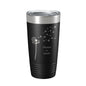 Dandelion Make A Wish Tumbler Travel Mug Gift Mom Daughter Her Women Girls Insulated Laser Engraved Coffee Cup 20 oz - UrbanNest Co