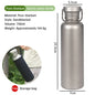 Pure Titanium Water Bottle, Lightweight Single - Wall Wide Mouth for Sports, Camping, Travel - UrbanNest Co