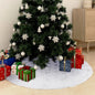 NNEVL Luxury Christmas Tree Skirt White 150 cm Faux Fur - UrbanNest Co