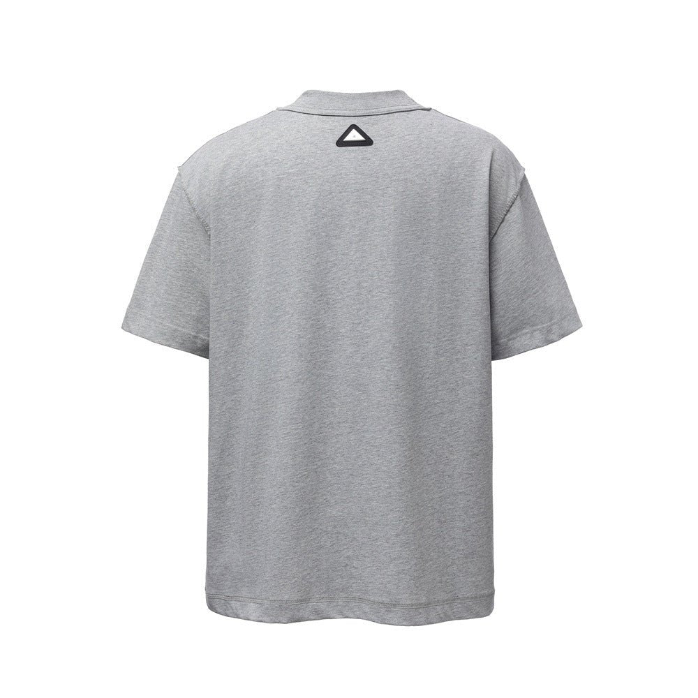Simple letter hot stamping short sleeved shirt - UrbanNest Co