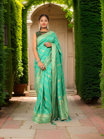 Designer Woven Banarsi Saree by Shreekama - UrbanNest Co