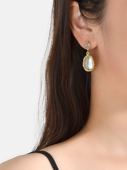 Party Decoration Transparent Trendy Shining Square Dangle Hypoallergenic Earring - UrbanNest Co