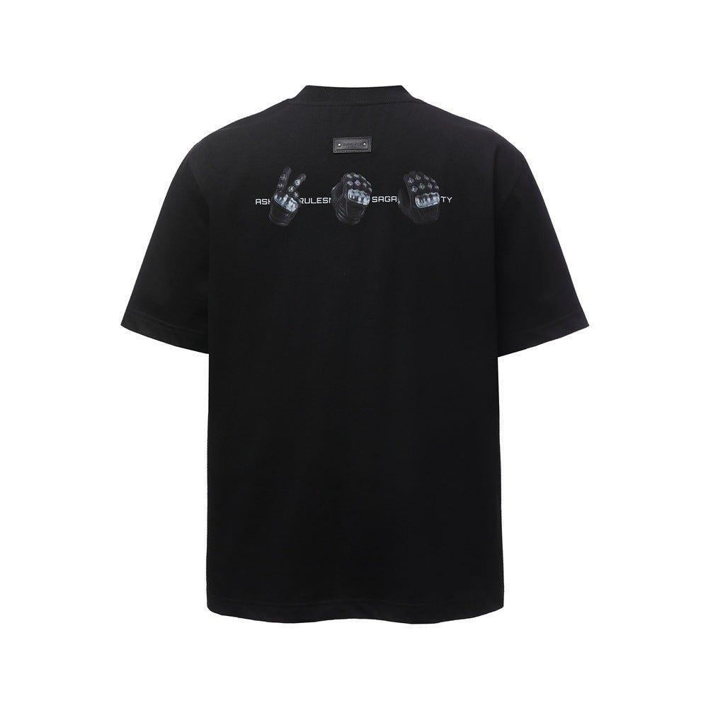 Gesture printed short sleeved t-shirt - UrbanNest Co