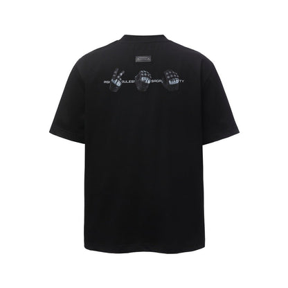 Gesture printed short sleeved t-shirt - UrbanNest Co