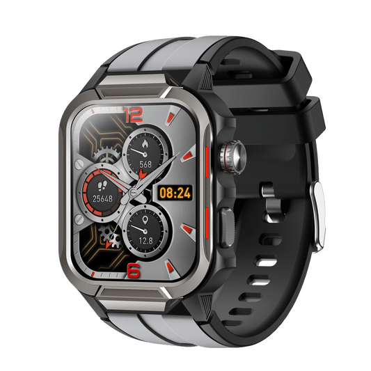 Rugged Smartwatch for Men 3ATM Waterproof Smartwatch 1.96 inch screen for Android and iOS Phones Fitness Tracker Watch with 100+ Sports Modes - UrbanNest Co