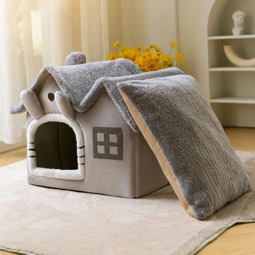 Removable Roof Plush Pet House - UrbanNest Co