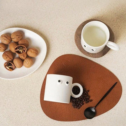 Big Eyes Handmade Ceramic Coffee Mug - Unique, Cute, and Funny - UrbanNest Co