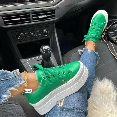 Casual Platform Women's Shoes Flat Womens Sneakers - UrbanNest Co