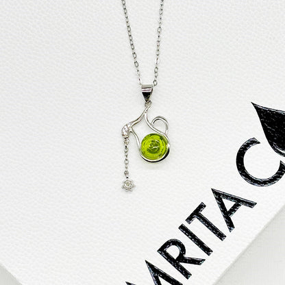 Sterling Silver Zodiac Aroma Necklace - Aquarius Jan - Feb | Perfect Birthday Gift | Energy & Healing | Diffuse on the go - UrbanNest Co