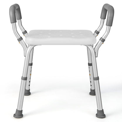 NNECW Bath Chair Shower Bench with Detachable Padded Arms for Seniors - UrbanNest Co