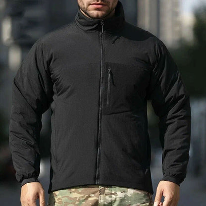Men's Winter Warm Padded Jacket, Lightweight Hooded Tactical Parka, Outdoor Waterproof Windproof Cold - Weather Hiking Jacket. - UrbanNest Co