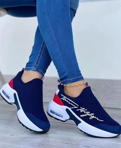 Casual Breathable Wedges Ladies Walking Sneakers Flat Women Shoes - UrbanNest Co
