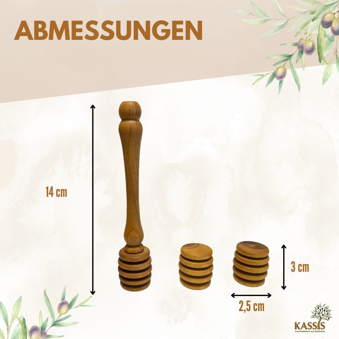 Olivenholz Honiglöffel mit zwei Ersatzköpfen - UrbanNest Co