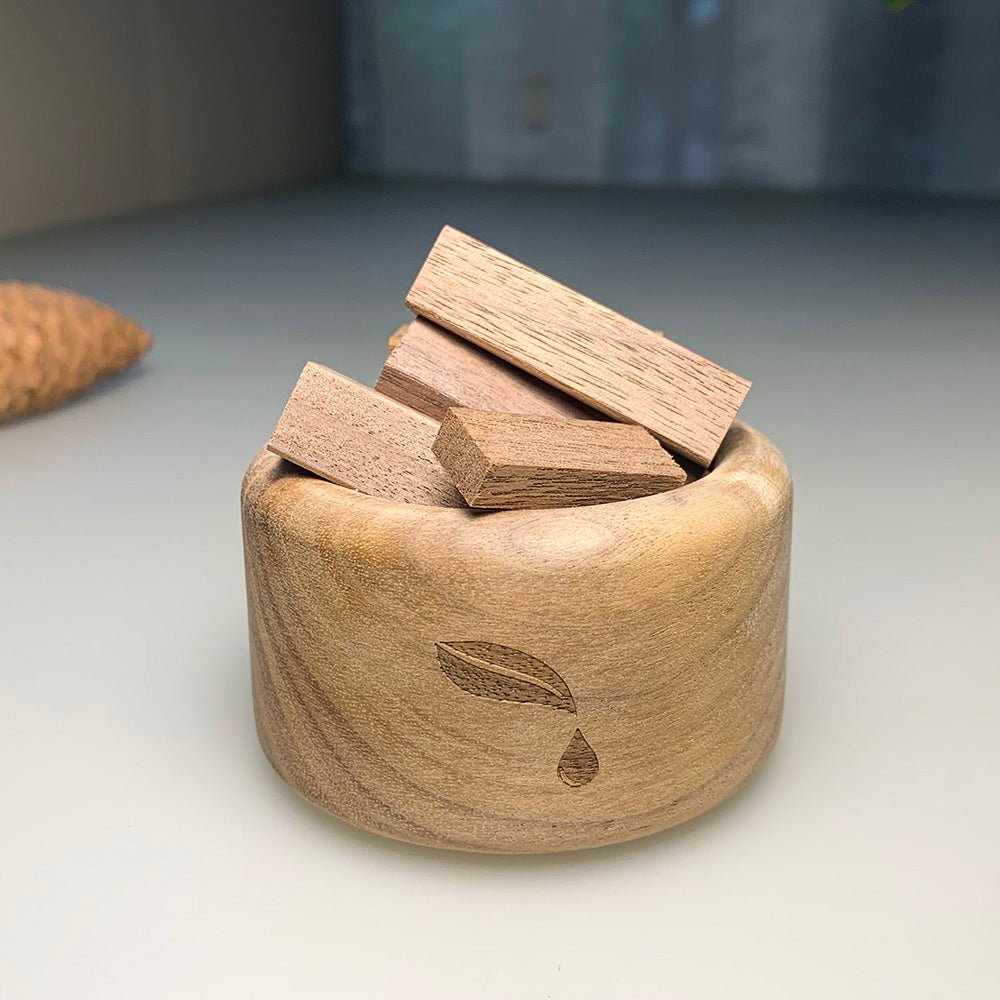 Black Walnut Cup Diffuser | Stylish Home Decor | Waterless Natural Essential Oil Diffusing - UrbanNest Co
