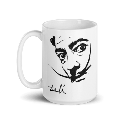 Salvador Dali Portrait Sketch Artwork Mug - UrbanNest Co