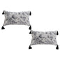 SOGA 2X 35cm Throw Pillow Black and White Floral Print Elegant with Tassel Accents Home Decor - UrbanNest Co