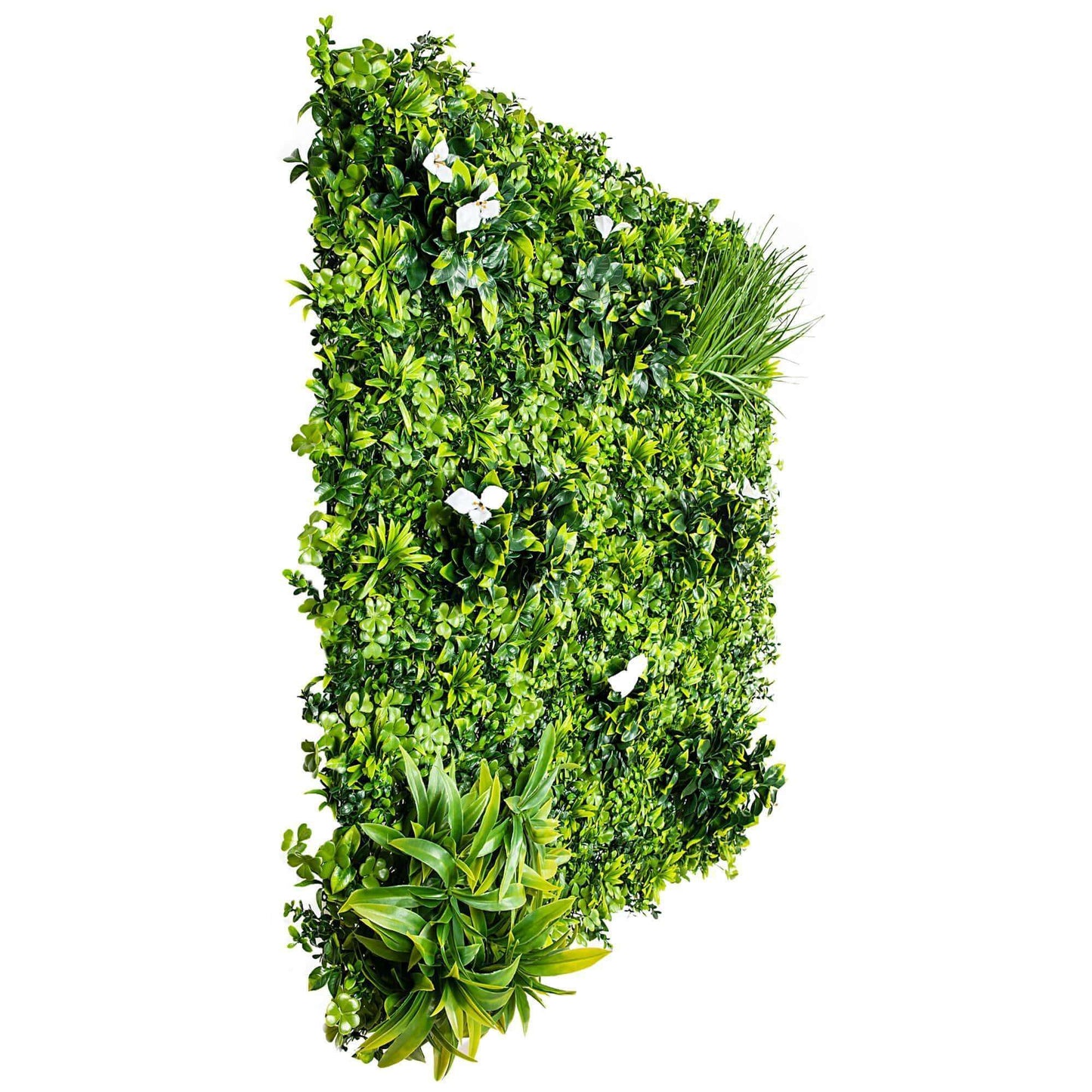 Luxury White Lily Vertical Garden Green Wall Panel 1m x 1m – SGS UV Resistant - UrbanNest Co