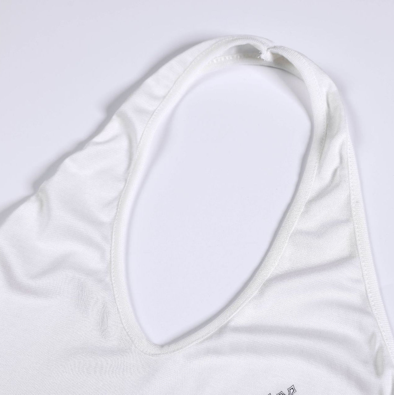 Gothic Letter Print Backless Design Pure Seductive Style Sleeveless Crop Top - UrbanNest Co