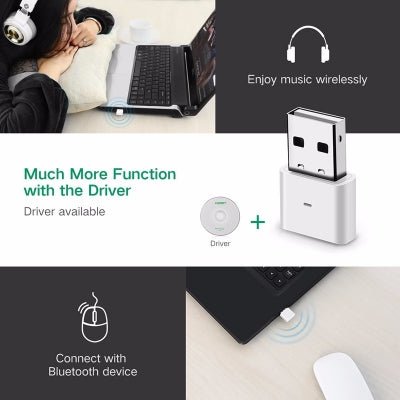 NNEDSZ USB Bluetooth 4.0 Adapter - White (30723) - UrbanNest Co