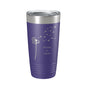 Dandelion Make A Wish Tumbler Travel Mug Gift Mom Daughter Her Women Girls Insulated Laser Engraved Coffee Cup 20 oz - UrbanNest Co