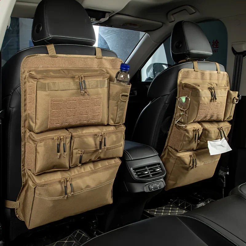 Tactical Car Seat Organizer - Universal Rear Seat Hanging Storage Bag, Multi - Purpose Travel Gear Organizer for SUV/Jeep/Van - UrbanNest Co