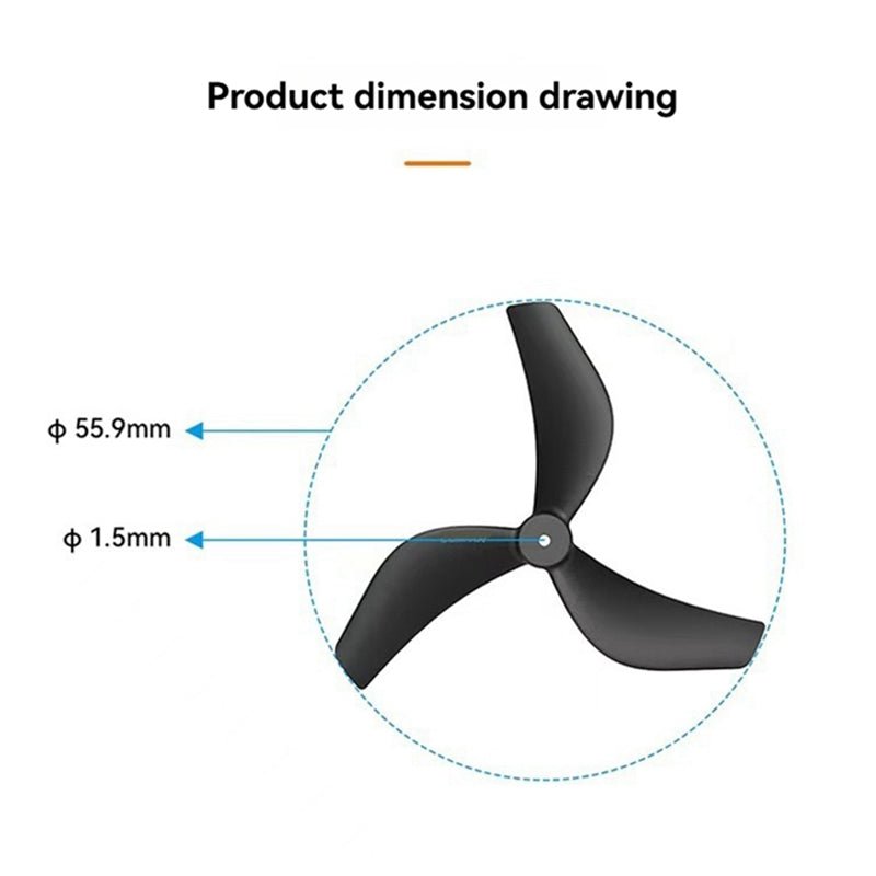 2218 Triple - Blade Propellers for Pavo20 Pro, 1.5mm Shaft Hole, CW+CCW Set, - UrbanNest Co