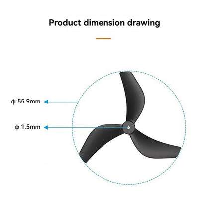 2218 Triple - Blade Propellers for Pavo20 Pro, 1.5mm Shaft Hole, CW+CCW Set, - UrbanNest Co