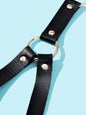 Punk Black PU Leather Body Belly Harness Waist Chain Rave Adjustable Nightclub Body Jewelry - UrbanNest Co