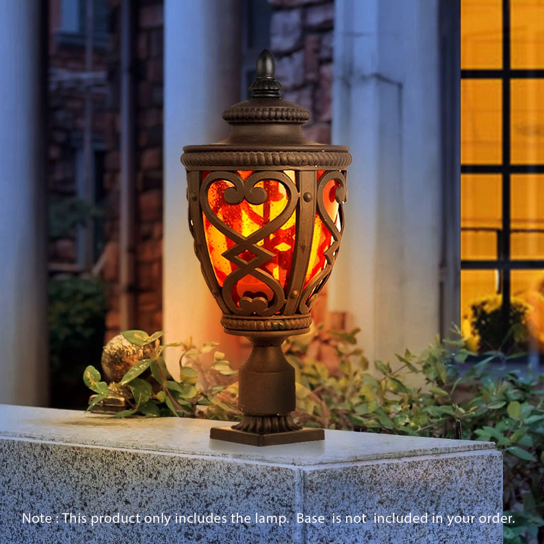 Vintage Lamp 4X 50.8cm Elegant Post Light with Aluminum and Glass Lantern Classic Outdoor Lighting - UrbanNest Co