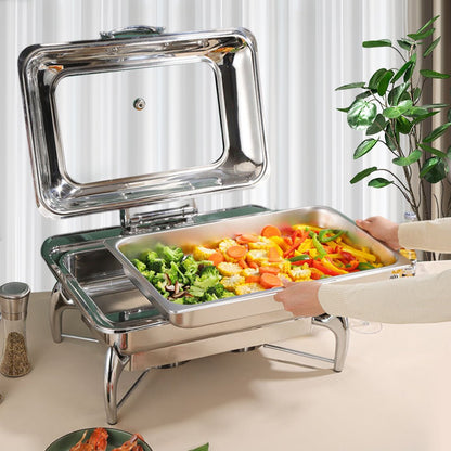 SOGA 2X Stainless Steel Rectangular Chafing Dish - UrbanNest Co