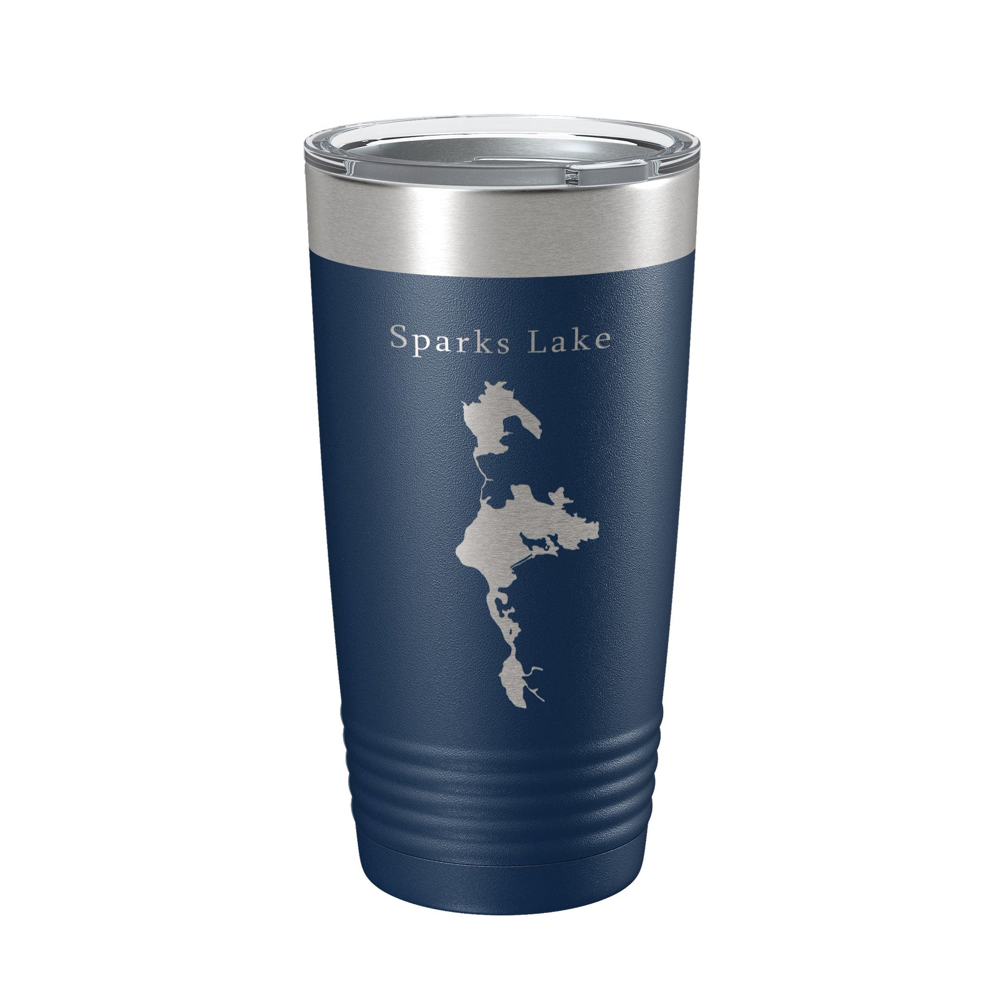 Sparks Lake Map Tumbler Travel Mug Insulated Laser Engraved Coffee Cup Oregon 20 oz - UrbanNest Co