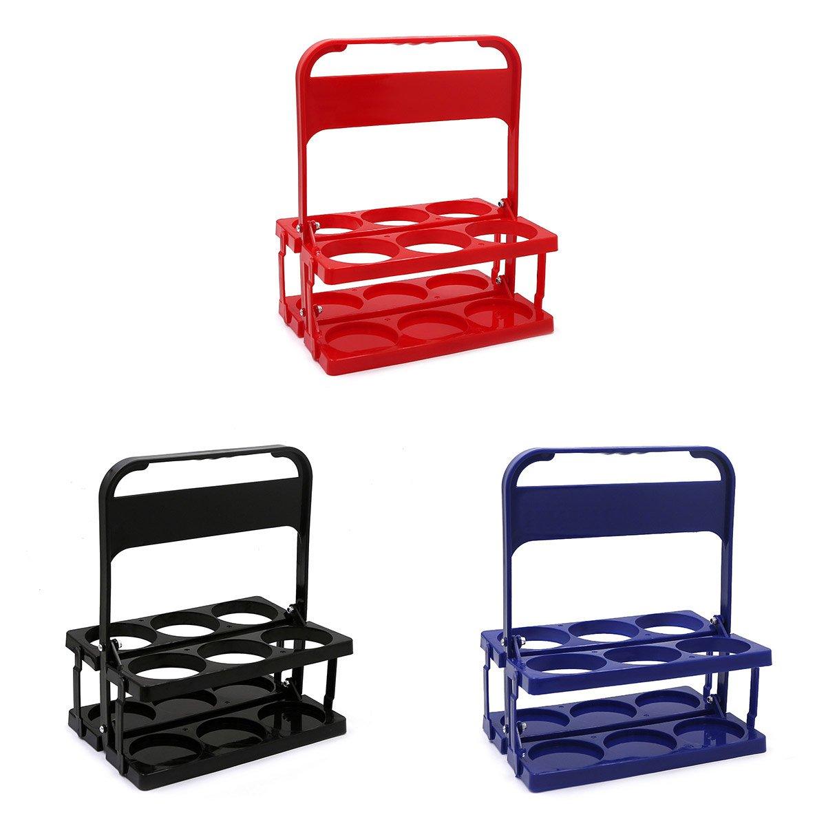 Portable Foldable Plastic Beer Carrier Basket Drinks Storage Tote Stand Holder - UrbanNest Co