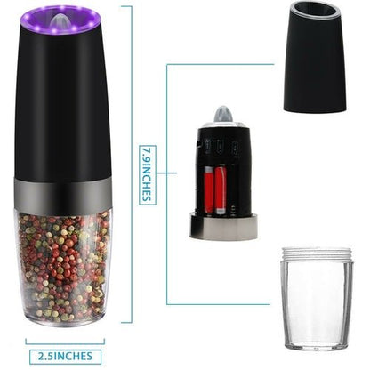 Electric Gravity Sensor Automatic Pepper Grinder Kitchen Tools - UrbanNest Co