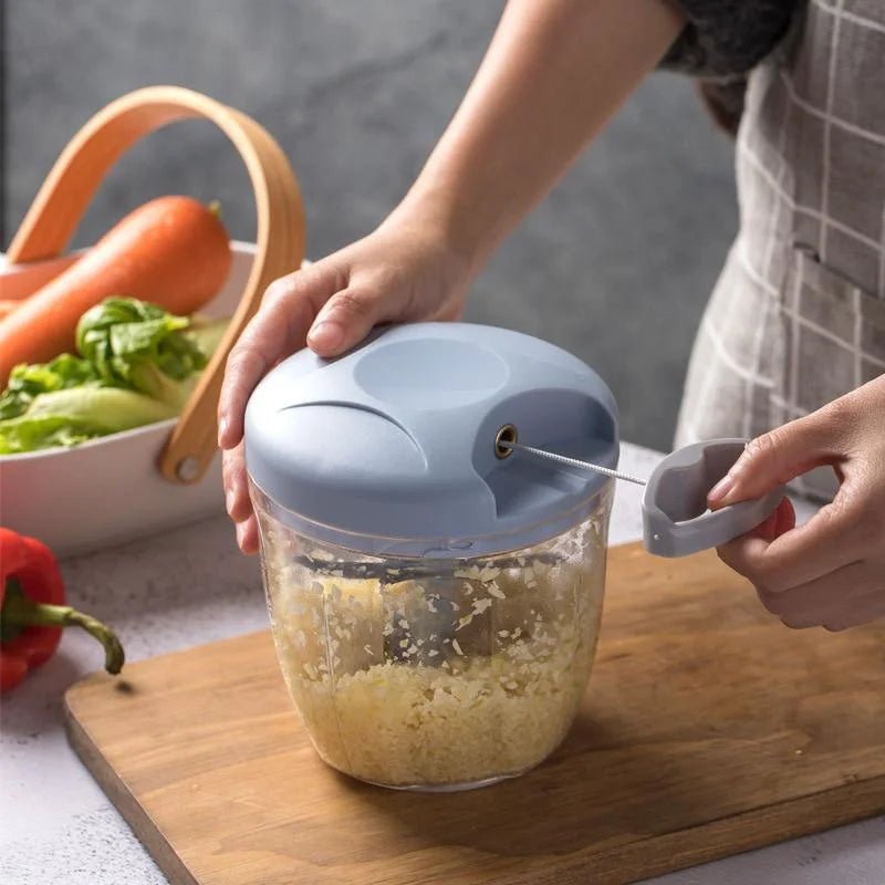 500/900ML Manual Meat Mincer Garlic Chopper Rotate Garlic Press Crusher Vegetable Onion Cutter Kitchen Cooking Accessories - UrbanNest Co