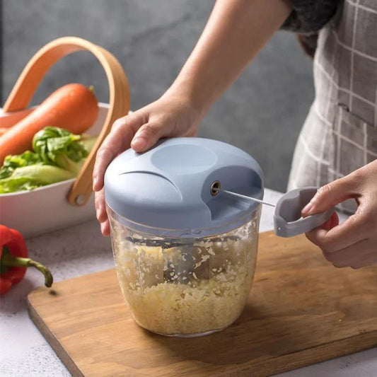 500/900ML Manual Meat Mincer Garlic Chopper Rotate Garlic Press Crusher Vegetable Onion Cutter Kitchen Cooking Accessories - UrbanNest Co