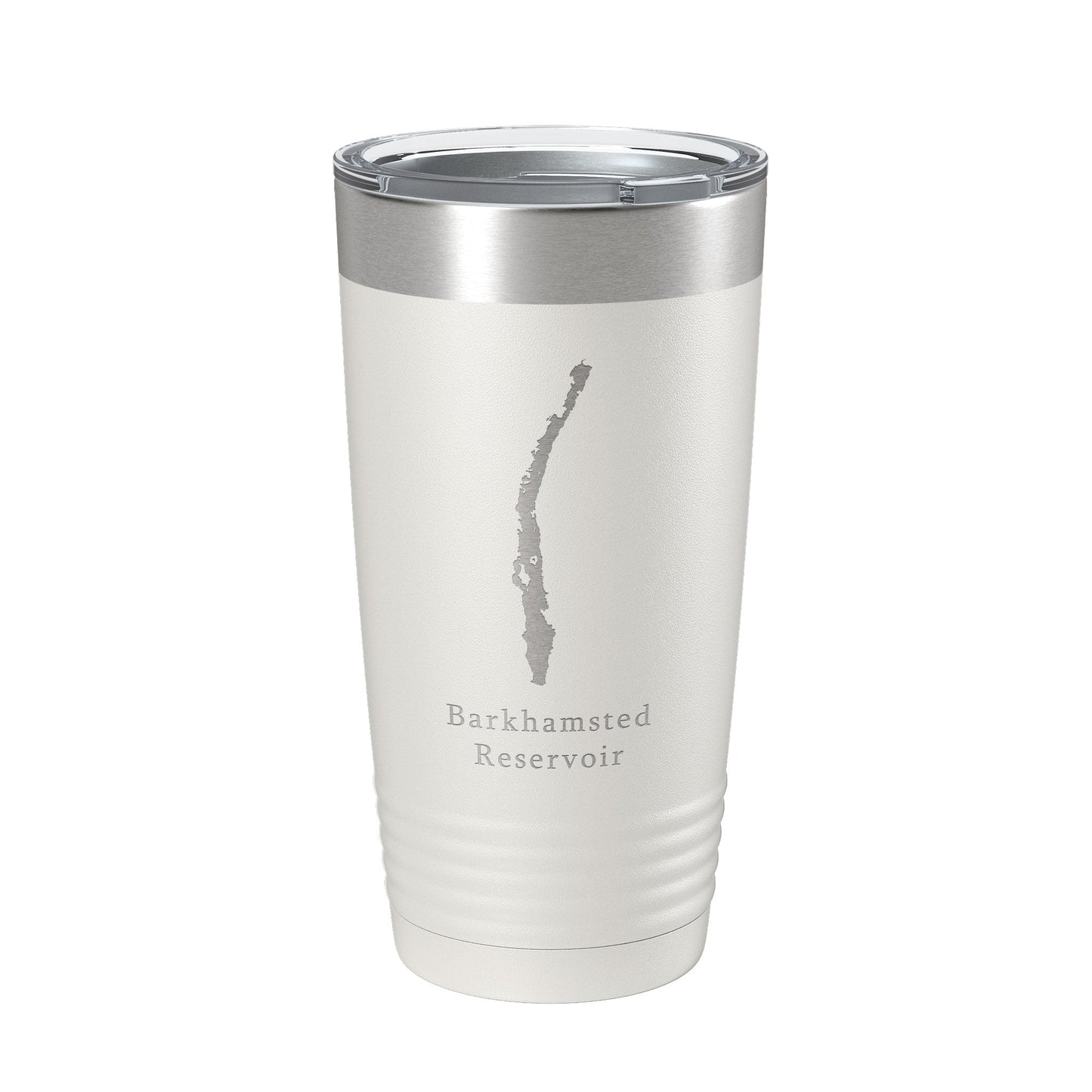 Barkhamsted Reservoir Tumbler Lake Map Travel Mug Insulated Laser Engraved Coffee Cup Connecticut 20 oz - UrbanNest Co
