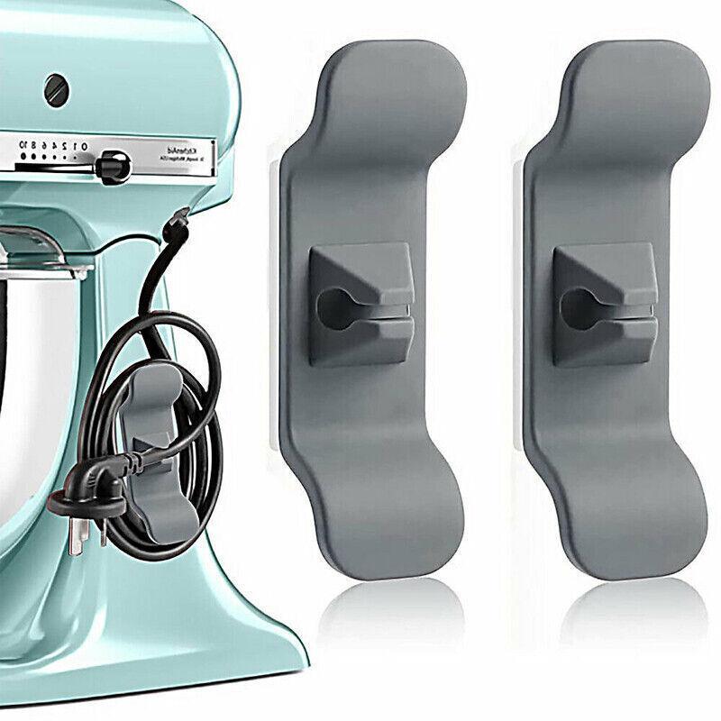 Cord Organizer Wrap Holder 4pcs Kitchen Appliance Cable Winder Adhesive Clip - UrbanNest Co