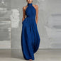 2026 Women's stylish waist - cinching lace - up pleated jumpsuit - UrbanNest Co