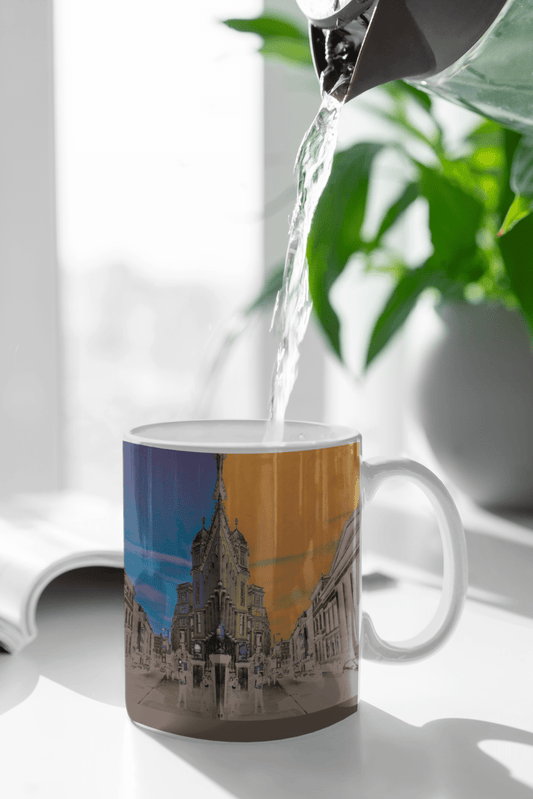Panels of Serenity Ceramic Mug, Tea Cup with Unique Panel Design | by Victory In Wellness - UrbanNest Co