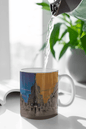 Panels of Serenity Ceramic Mug, Tea Cup with Unique Panel Design | by Victory In Wellness - UrbanNest Co