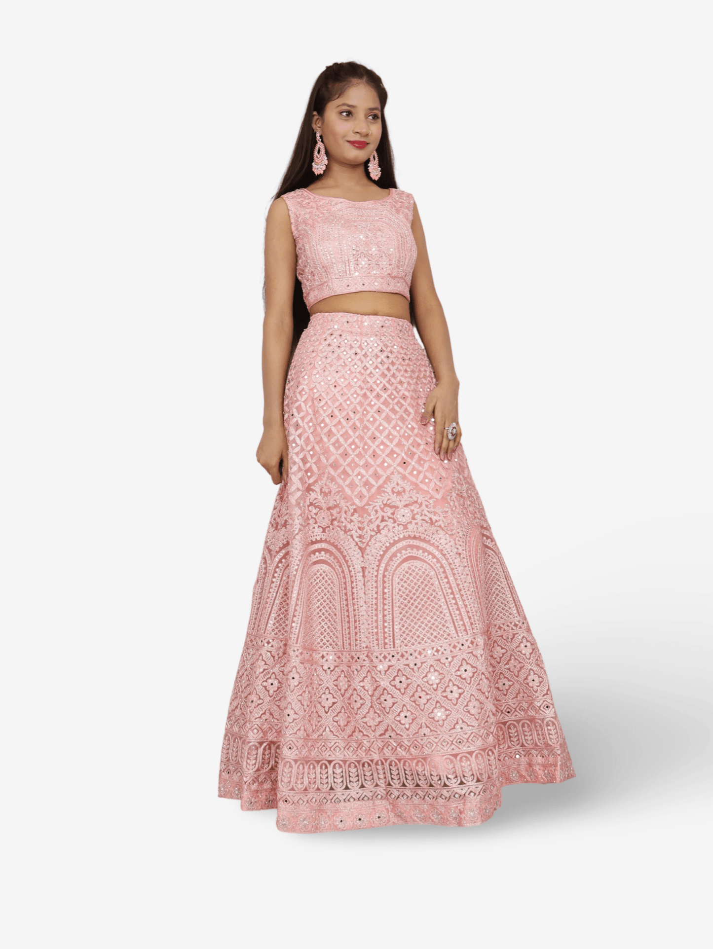 Embroidered & Zari Thread Work Lehenga Choli Set - UrbanNest Co