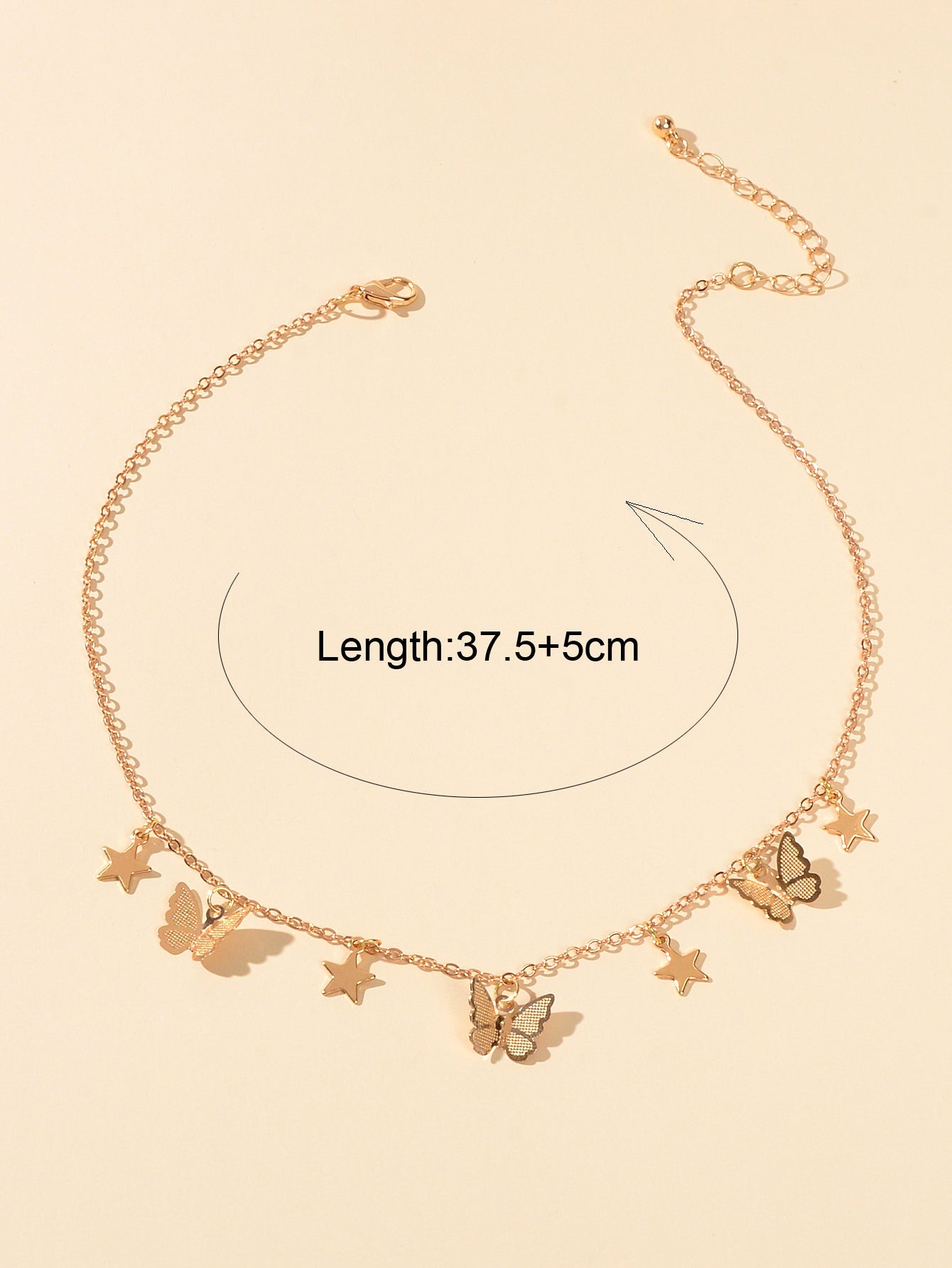 Trendy Gold Chain Star Butterfly Charm Collar Necklace Women Party Decoration - UrbanNest Co