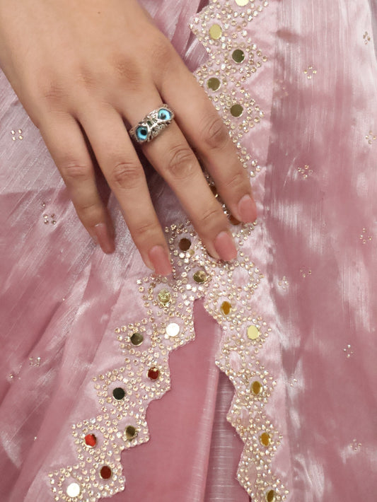 Designer Saree with Heavy Sequin & Stone Work by Shreekama - UrbanNest Co