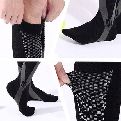 Copper Compression Socks for Running Cycling Travel Anti Fatigue Support L/XL Unisex - UrbanNest Co