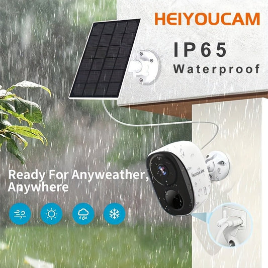 NNETM Wireless Solar Security Camera Outdoor (3MP Night Vision) - UrbanNest Co